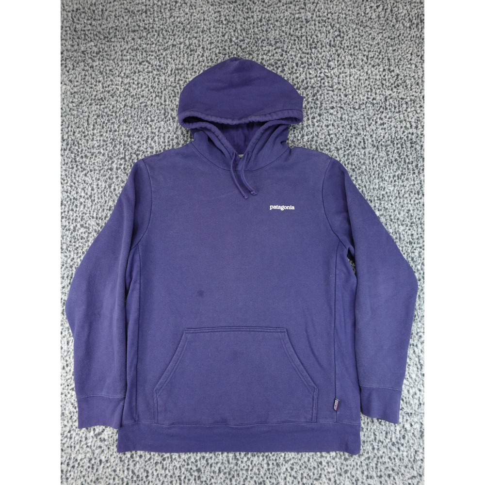 Patagonia Uprisal Hoodie Womens XL Purple P-6 Logo Graphic Sweatshirt